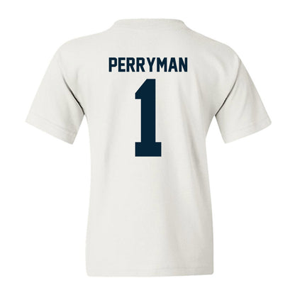 Utah State - NCAA Men's Basketball : Elijah Perryman - Classic Shersey Youth T-Shirt-1