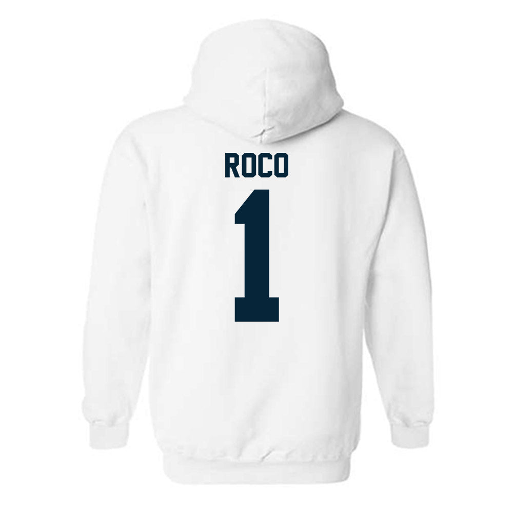 Utah State - NCAA Women's Basketball : Catalina Roco - Classic Shersey Hooded Sweatshirt-1