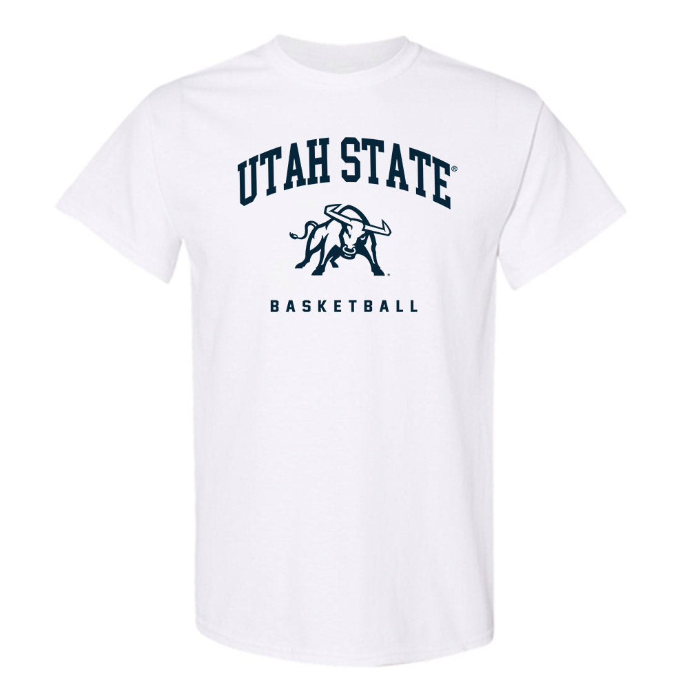 Utah State - NCAA Men's Basketball : David Iweze - T-Shirt-0