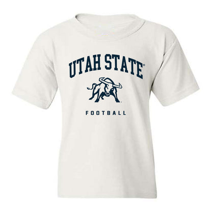 Utah State - NCAA Football : Tyler Haley - Classic Shersey Youth T-Shirt-0