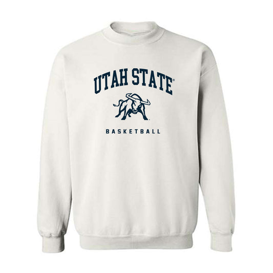 Utah State - NCAA Men's Basketball : Drake Allen - Crewneck Sweatshirt-0