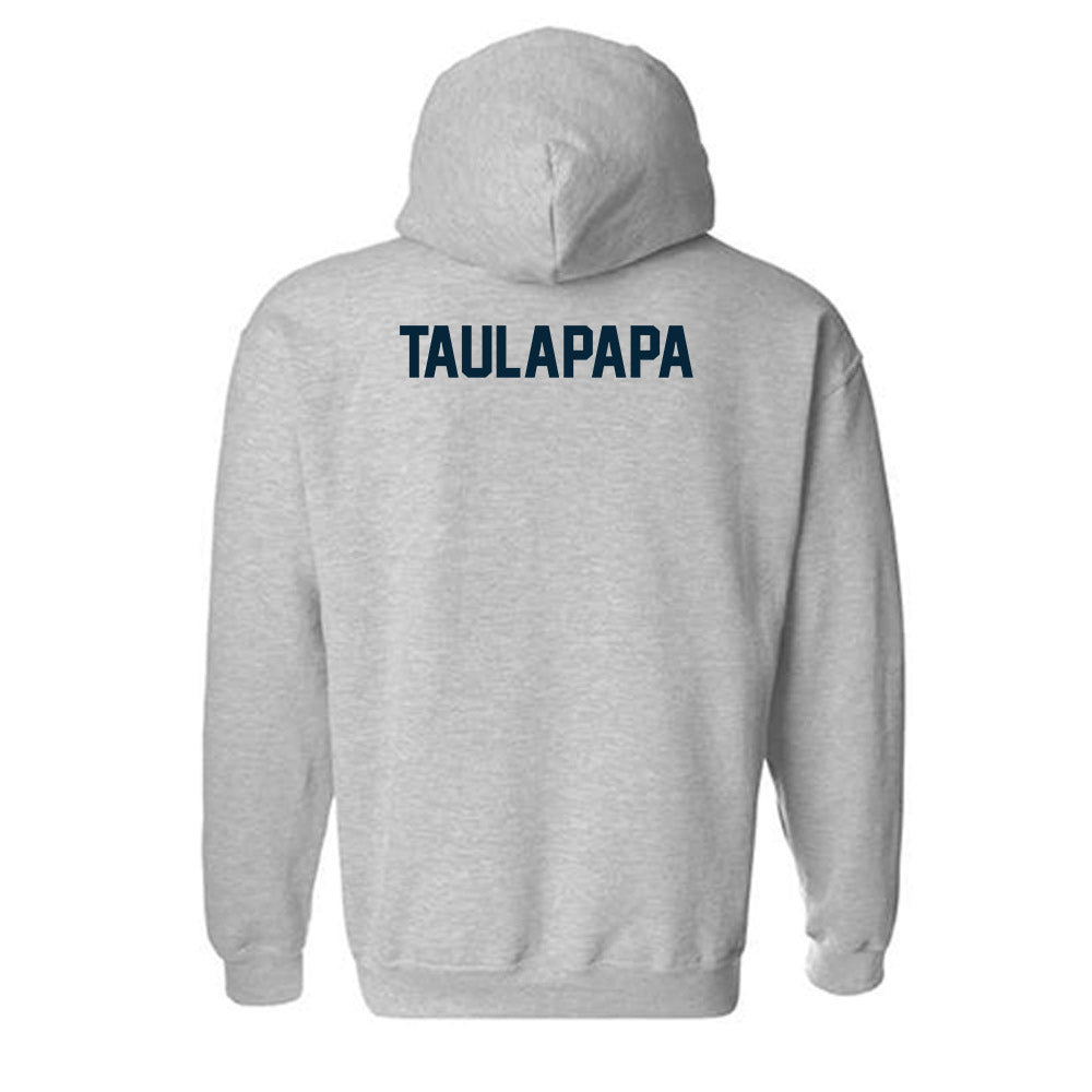 Utah State - NCAA Football : Clyde Taulapapa - Classic Shersey Hooded Sweatshirt-1