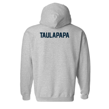 Utah State - NCAA Football : Clyde Taulapapa - Classic Shersey Hooded Sweatshirt-1