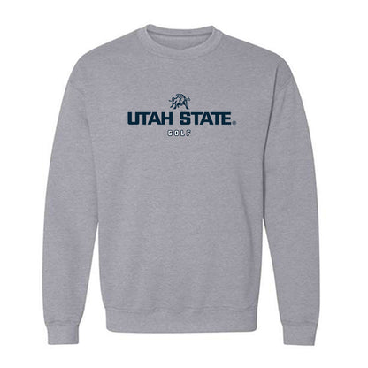 Utah State - NCAA Men's Golf : Diego Vargas - Classic Shersey Crewneck Sweatshirt-0