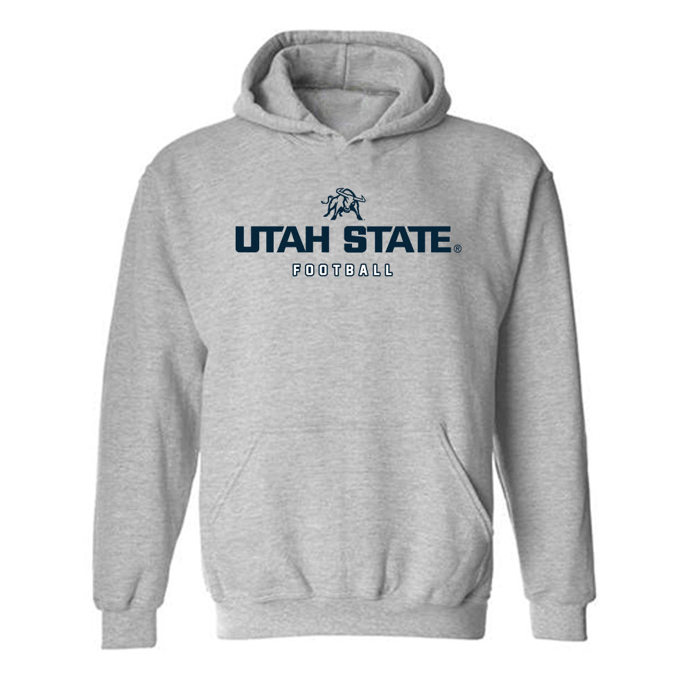 Utah State - NCAA Football : Clyde Taulapapa - Classic Shersey Hooded Sweatshirt-0