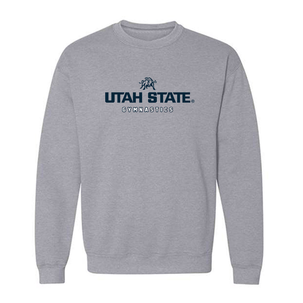 Utah State - NCAA Women's Gymnastics : Anabelle Dewey - Crewneck Sweatshirt-0