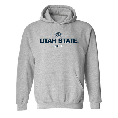 Utah State - NCAA Men's Golf : Diego Vargas - Classic Shersey Hooded Sweatshirt-0