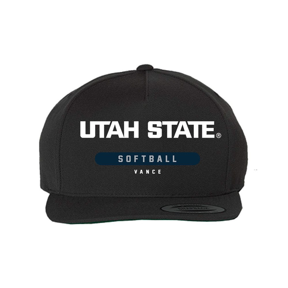 Utah State - NCAA Softball : Kate Vance - Snapback Hat-0