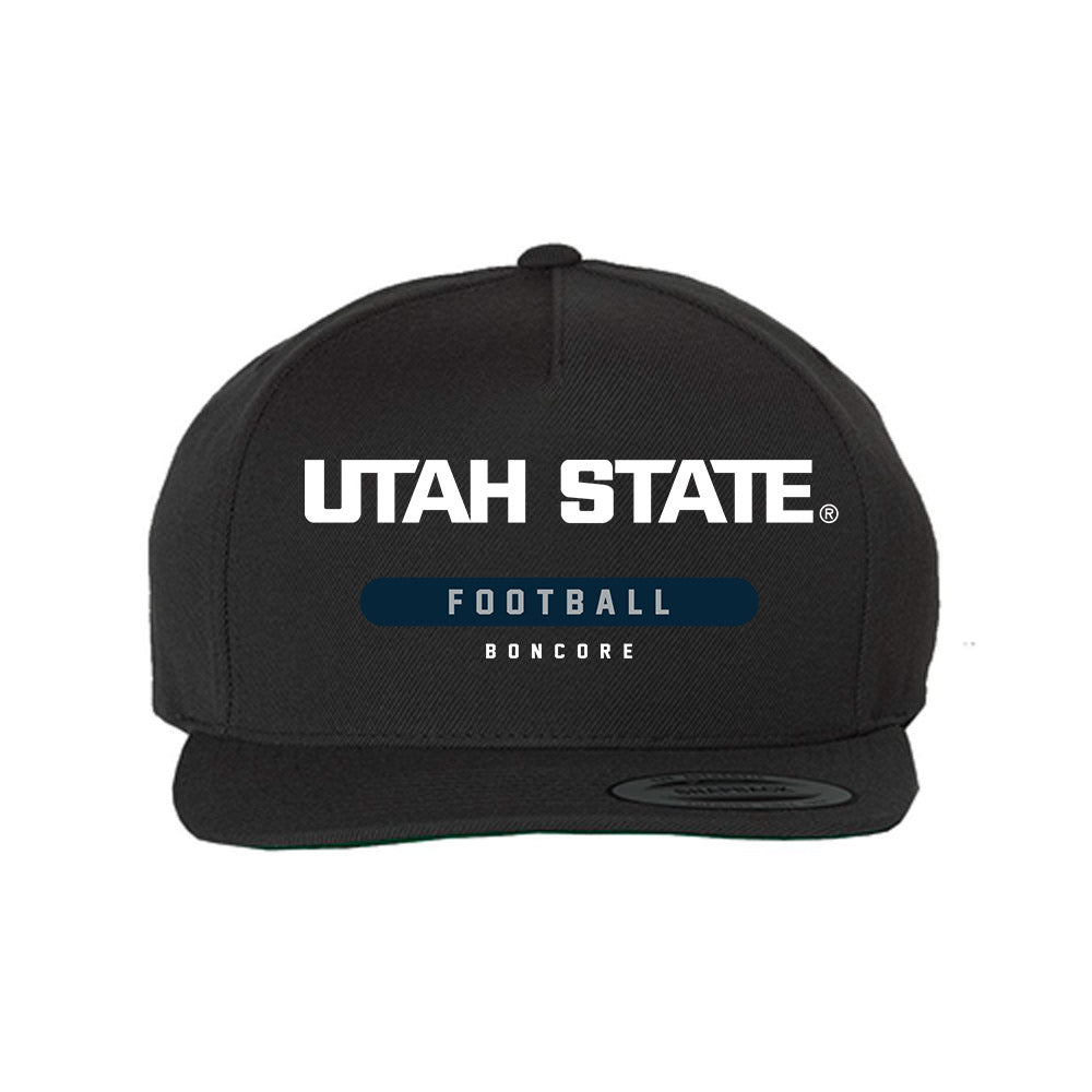 Utah State - NCAA Football : Nikko Boncore - Snapback Hat-0