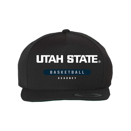 Utah State - NCAA Men's Basketball : Luke Kearney - Snapback Hat-0
