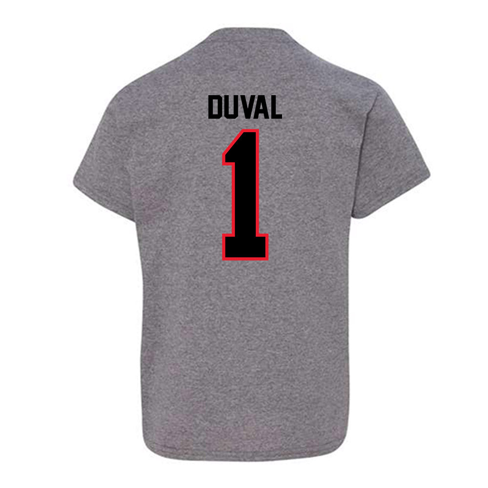 Southern Utah - NCAA Men's Basketball : Elijah Duval - Youth T-Shirt-1