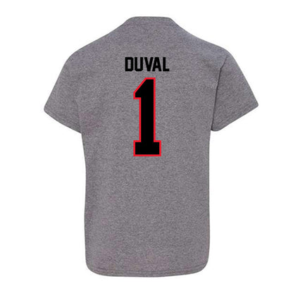 Southern Utah - NCAA Men's Basketball : Elijah Duval - Youth T-Shirt-1