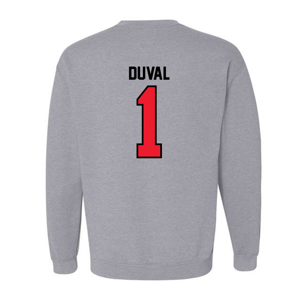 Southern Utah - NCAA Men's Basketball : Elijah Duval - Crewneck Sweatshirt-1