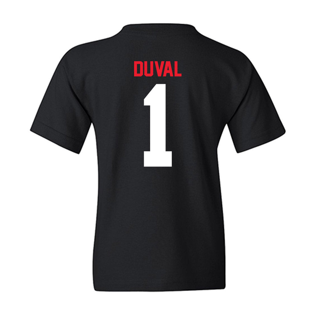Southern Utah - NCAA Men's Basketball : Elijah Duval - Youth T-Shirt-1