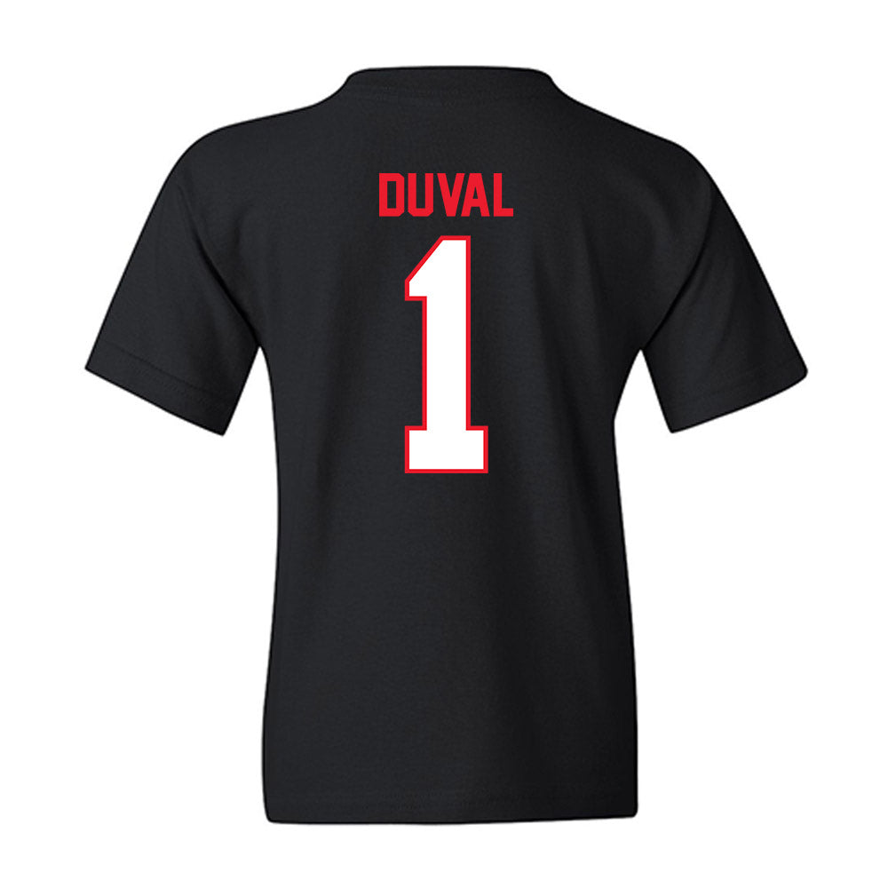 Southern Utah - NCAA Men's Basketball : Elijah Duval - Youth T-Shirt-1