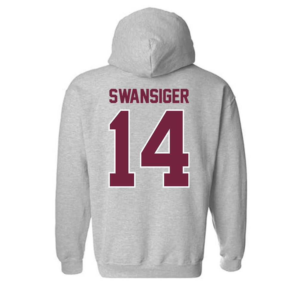 SIU Carbondale - NCAA Women's Volleyball : Ella Swansiger - Hooded Sweatshirt-1