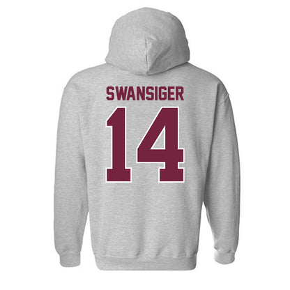 SIU Carbondale - NCAA Women's Volleyball : Ella Swansiger - Hooded Sweatshirt-1