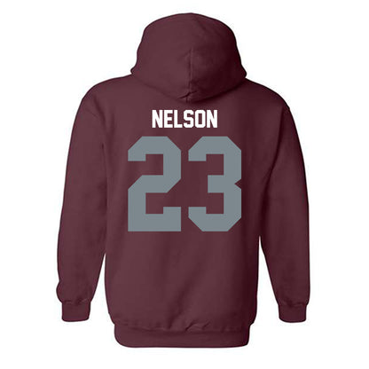 SIU Carbondale - NCAA Women's Basketball : Tkiyah Nelson - Hooded Sweatshirt-1