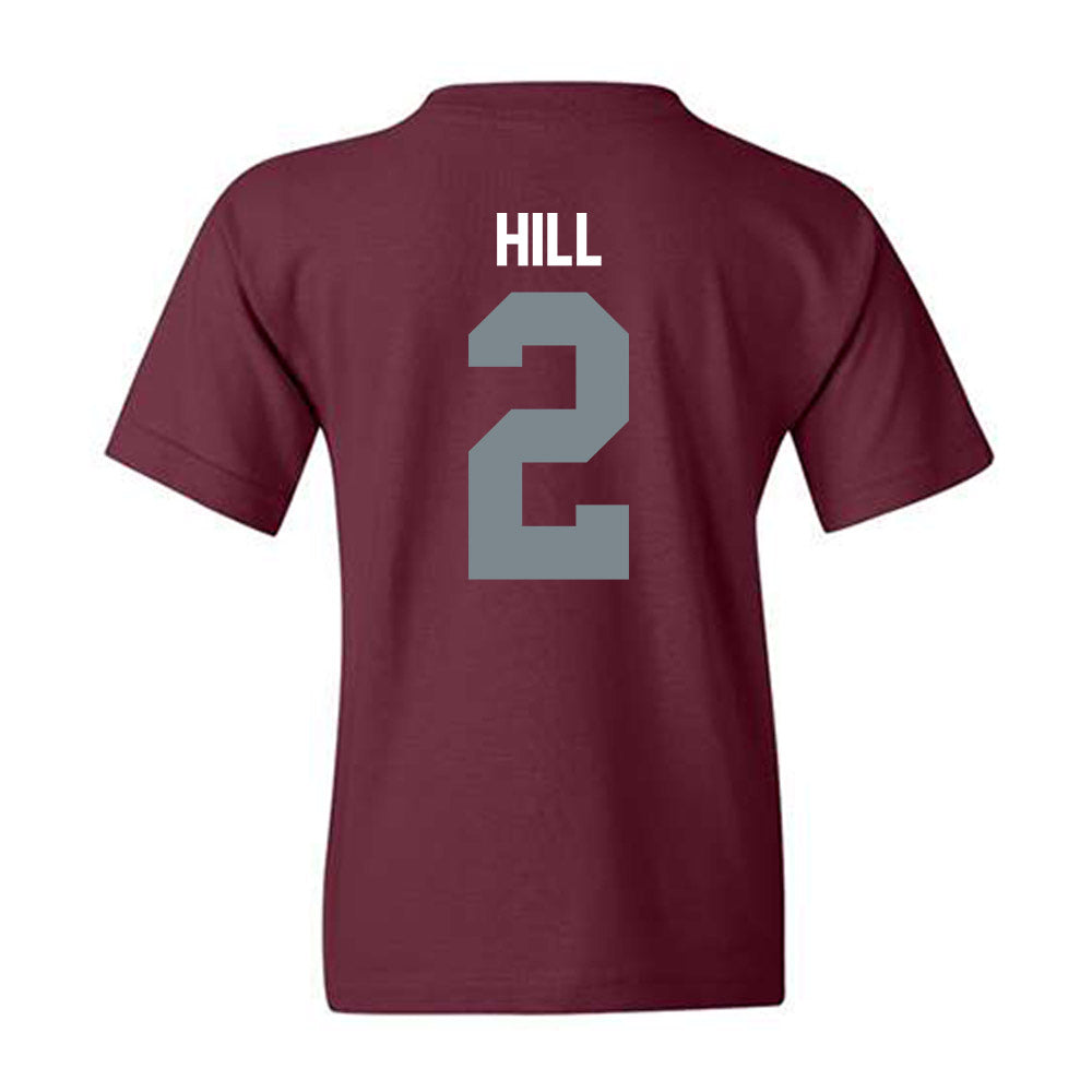 SIU Carbondale - NCAA Football : Naz Hill - Youth T-Shirt-1