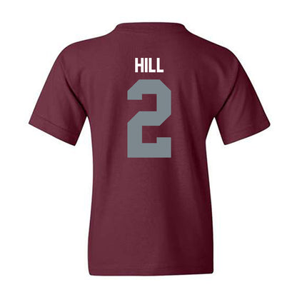SIU Carbondale - NCAA Football : Naz Hill - Youth T-Shirt-1