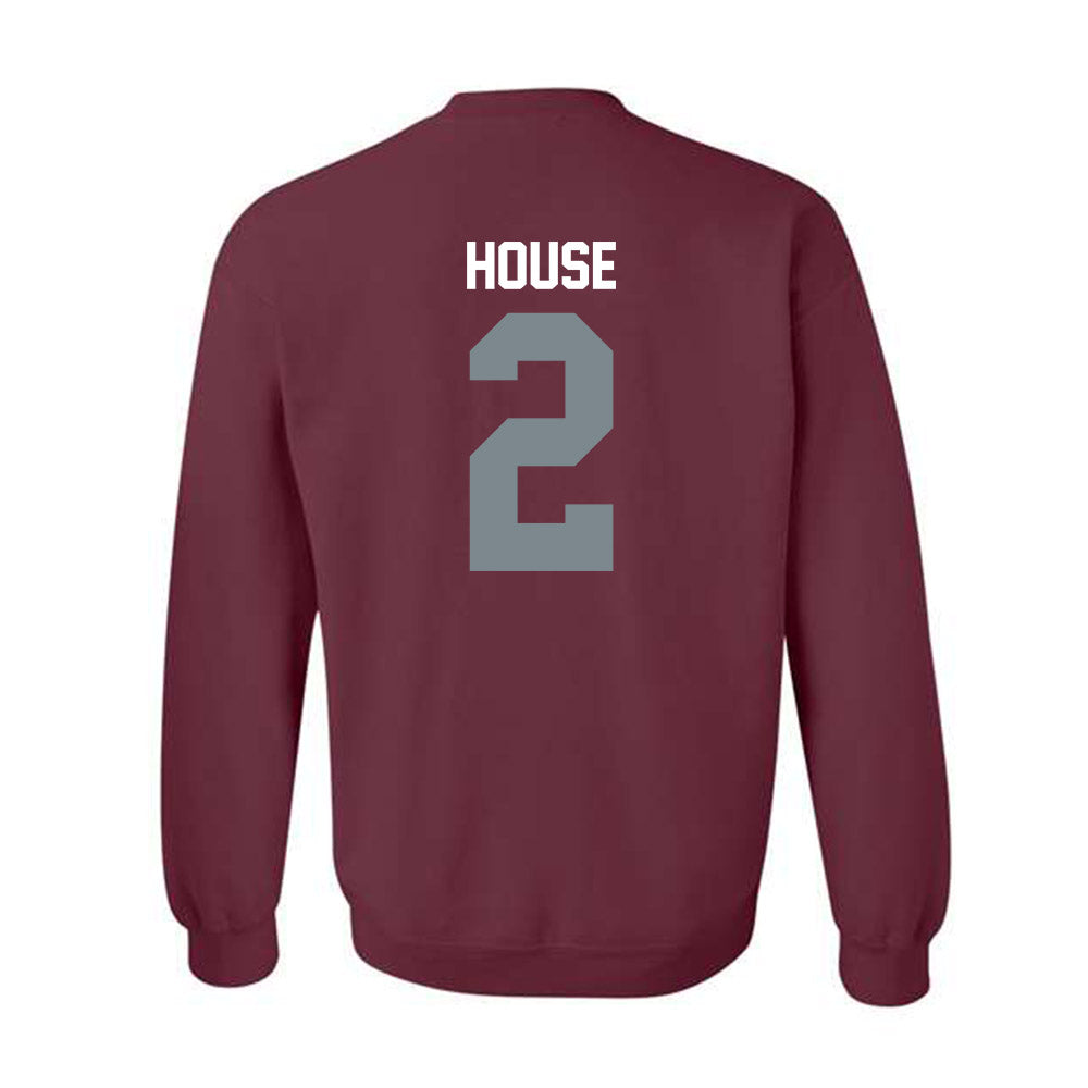 SIU Carbondale - NCAA Men's Basketball : Quelron House - Crewneck Sweatshirt-1