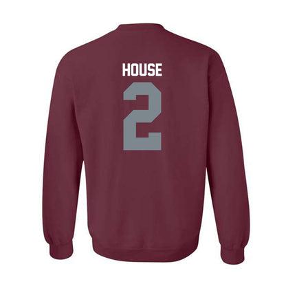 SIU Carbondale - NCAA Men's Basketball : Quelron House - Crewneck Sweatshirt-1