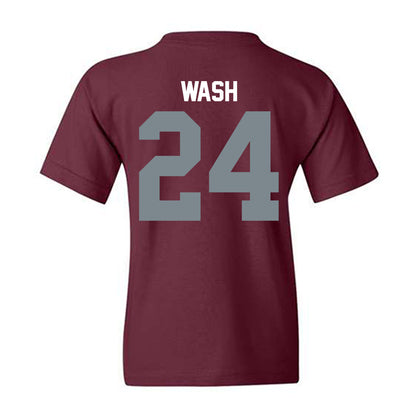 SIU Carbondale - NCAA Football : Lem Wash - Youth T-Shirt-1