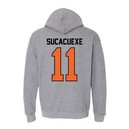 Idaho State - NCAA Women's Basketball : Milena Sucacuexe - Classic Shersey Hooded Sweatshirt-1