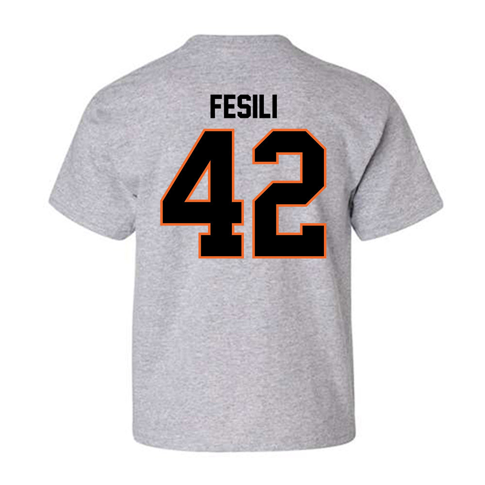 Idaho State - NCAA Football : Trehsyn Fesili - Classic Shersey Youth T-Shirt-1