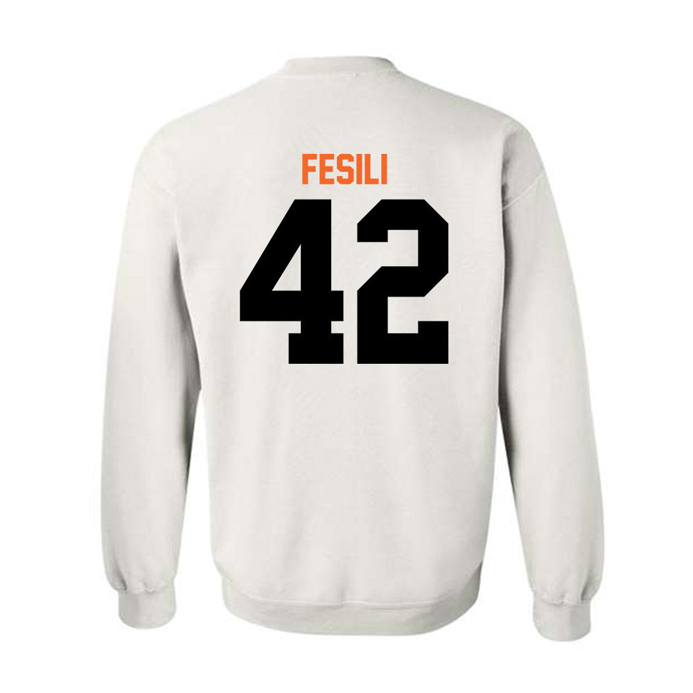 Idaho State - NCAA Football : Trehsyn Fesili - Classic Shersey Crewneck Sweatshirt-1