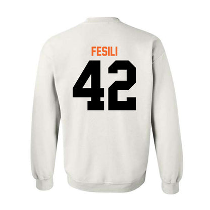 Idaho State - NCAA Football : Trehsyn Fesili - Classic Shersey Crewneck Sweatshirt-1