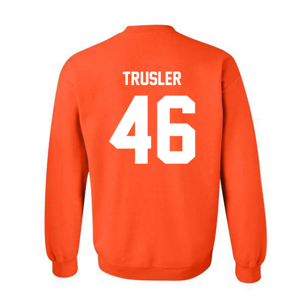 Oklahoma State - NCAA Football : Hunter Trusler - Classic Shersey Crewneck Sweatshirt-3