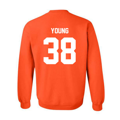Oklahoma State - NCAA Football : Carlveon Young - Classic Shersey Crewneck Sweatshirt-3