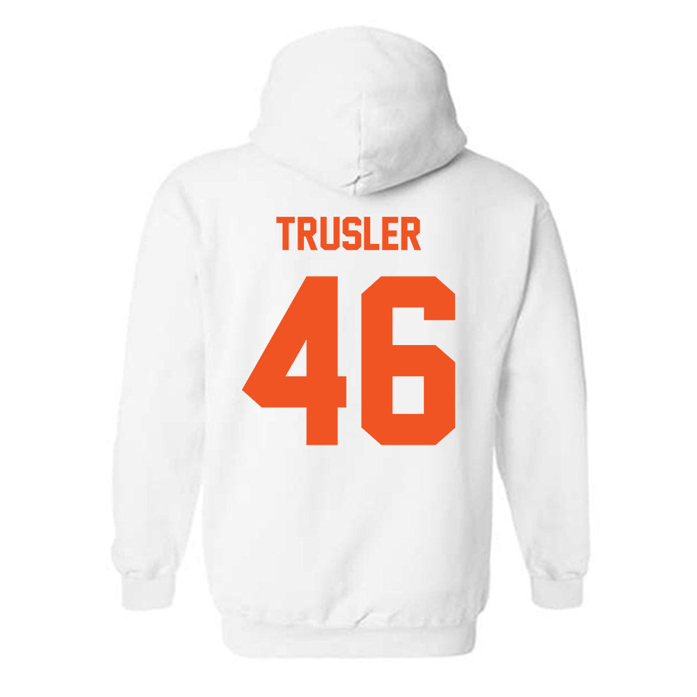 Oklahoma State - NCAA Football : Hunter Trusler - Classic Shersey Hooded Sweatshirt-3