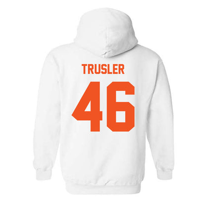 Oklahoma State - NCAA Football : Hunter Trusler - Classic Shersey Hooded Sweatshirt-3
