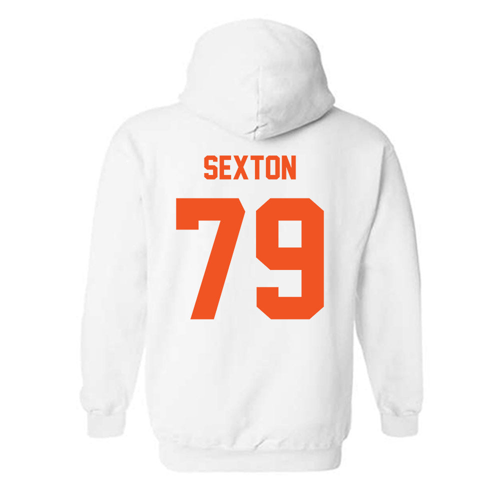 Oklahoma State - NCAA Football : Jacob Sexton - Classic Shersey Hooded Sweatshirt-3