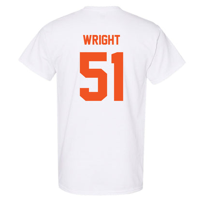 Oklahoma State - NCAA Men's Basketball : John-Michael Wright - T-Shirt