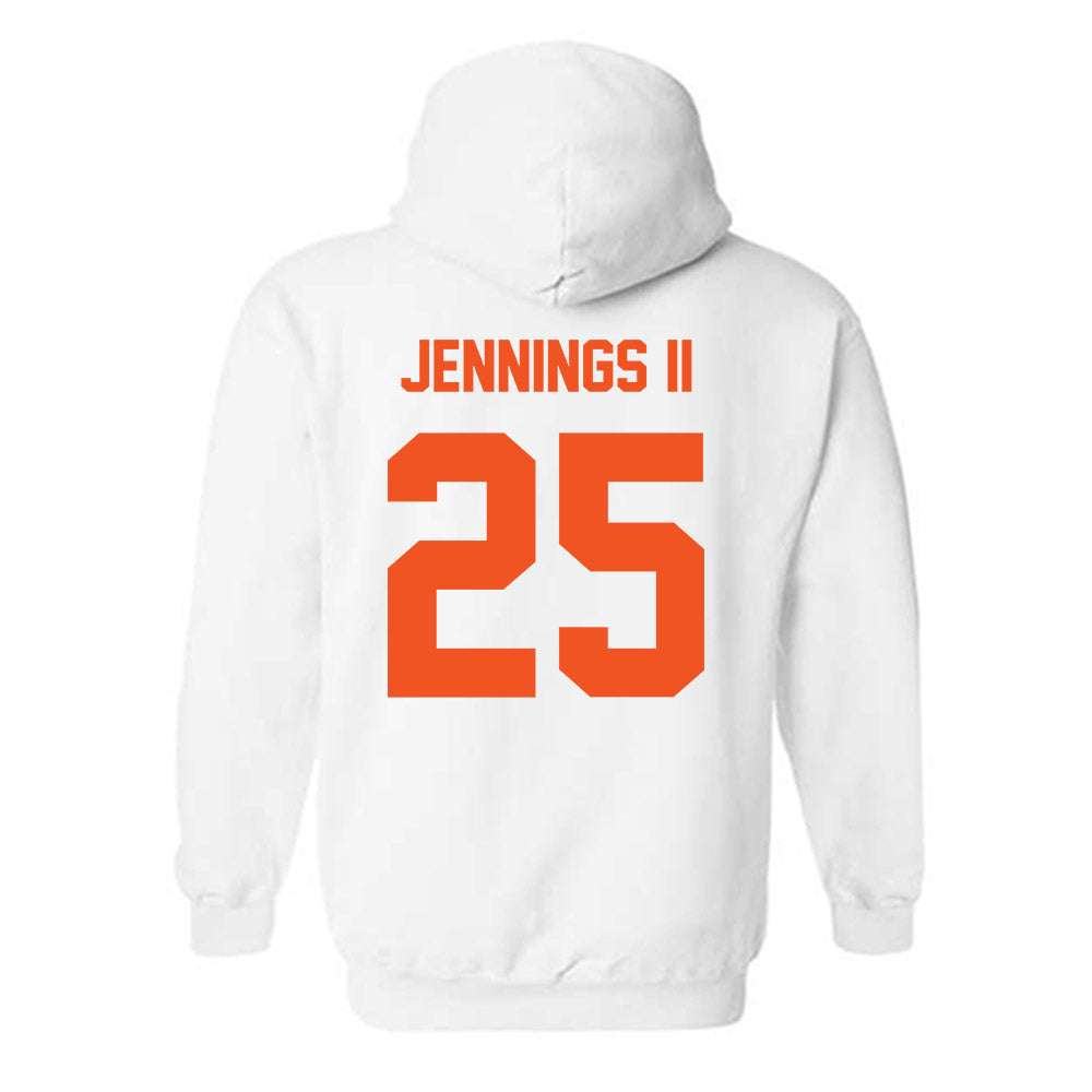 Oklahoma State - NCAA Men's Basketball : Robert Jennings II - Classic Shersey Hooded Sweatshirt-3