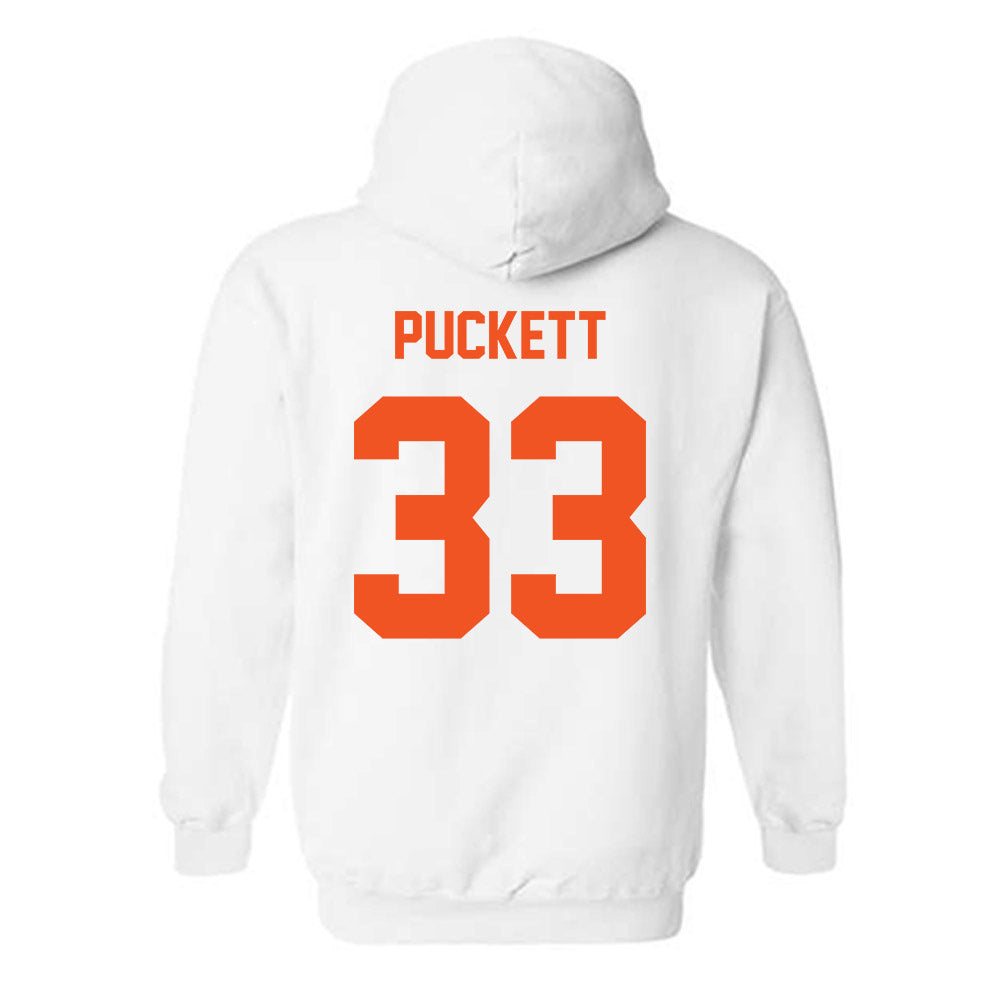 Oklahoma State - NCAA Football : Jack Puckett - Classic Shersey Hooded Sweatshirt-3