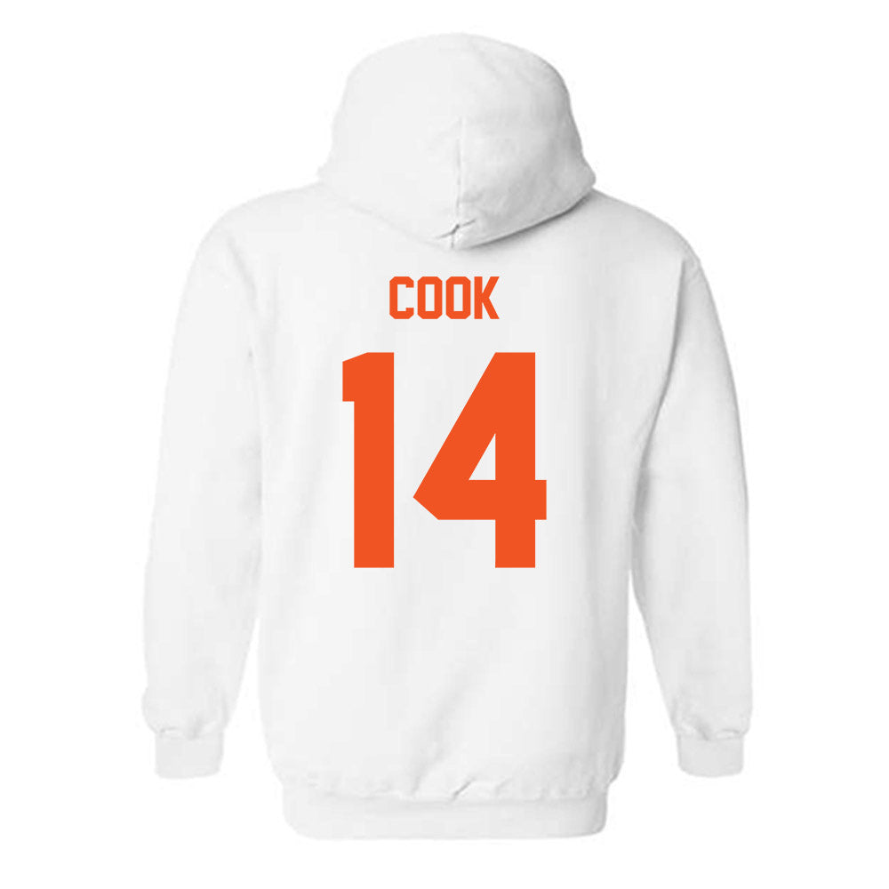 Oklahoma State - NCAA Football : Jeremy Cook - Classic Shersey Hooded Sweatshirt-3