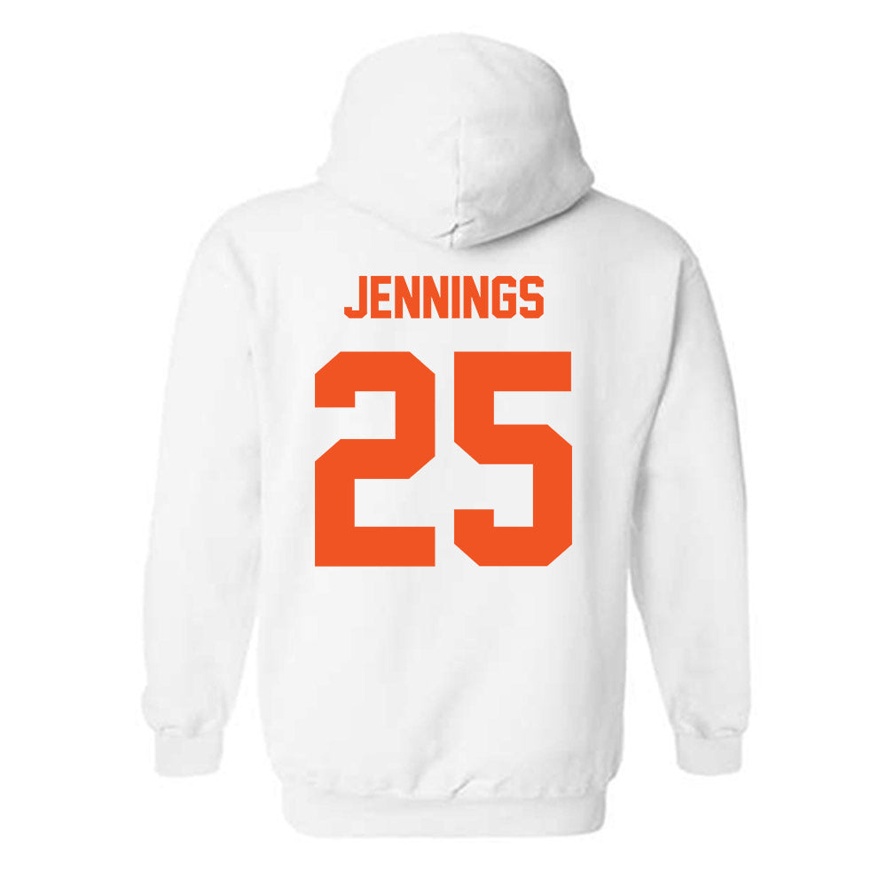 Oklahoma State - NCAA Men's Basketball : Robert Jennings - Classic Shersey Hooded Sweatshirt-3