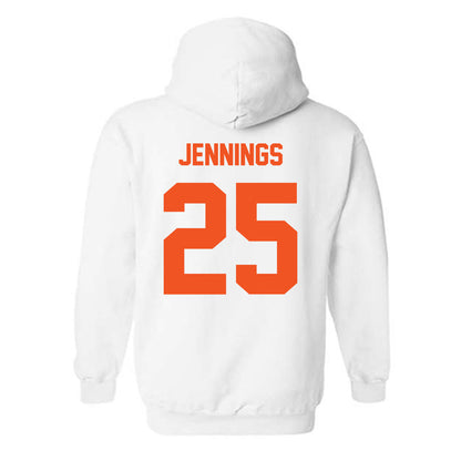 Oklahoma State - NCAA Men's Basketball : Robert Jennings - Classic Shersey Hooded Sweatshirt-3
