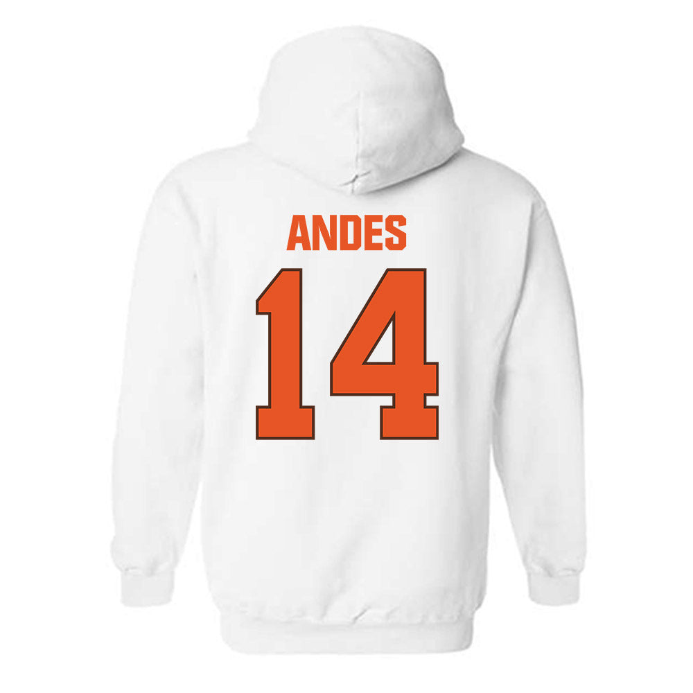 BGSU - NCAA Baseball : Jack Andes - Classic Shersey Hooded Sweatshirt-1
