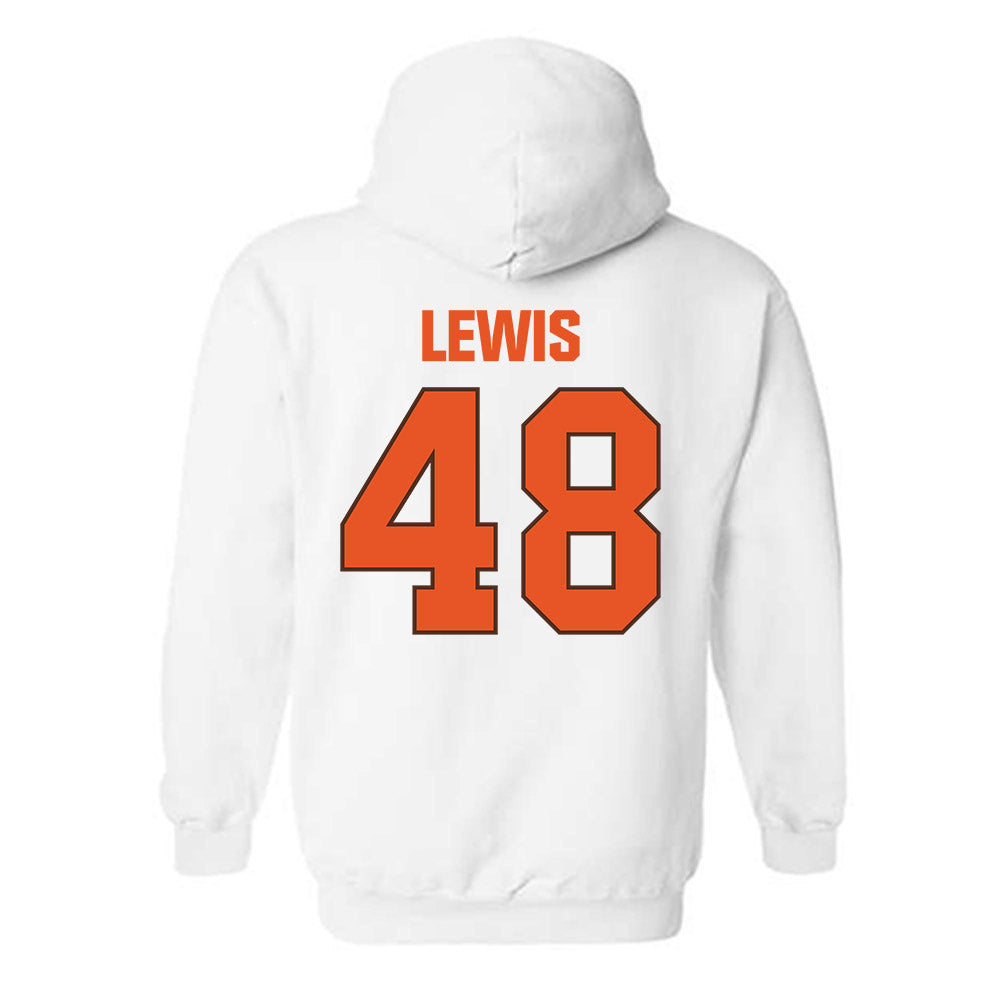 BGSU - NCAA Football : Quentin Lewis - Classic Shersey Hooded Sweatshirt-1