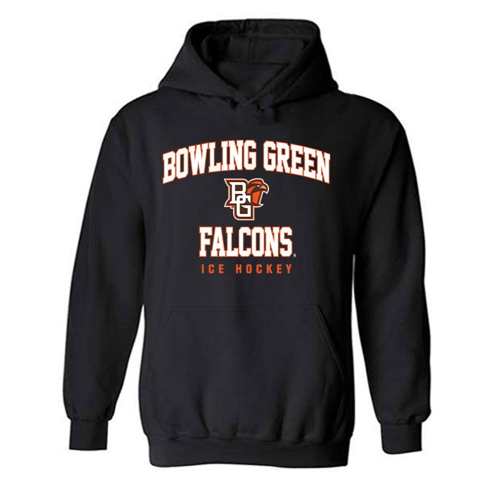 BGSU - NCAA Men's Ice Hockey : Brayden Crampton - Classic Shersey Hooded Sweatshirt-0