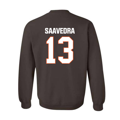 BGSU - NCAA Baseball : Jaden Saavedra - Classic Shersey Crewneck Sweatshirt-1