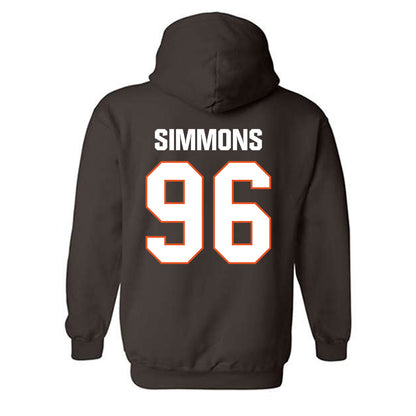BGSU - NCAA Football : Cameron Simmons - Classic Shersey Hooded Sweatshirt-1