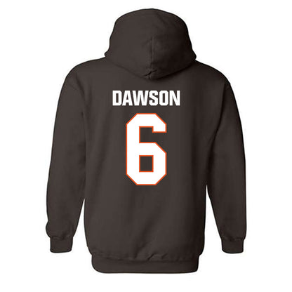 BGSU - NCAA Football : Isaiah Dawson - Classic Shersey Hooded Sweatshirt-1