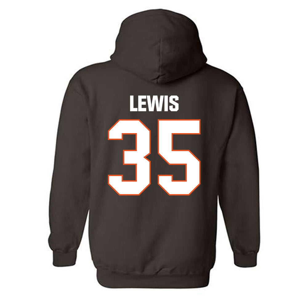 BGSU - NCAA Football : Cashmire Lewis - Classic Shersey Hooded Sweatshirt-1