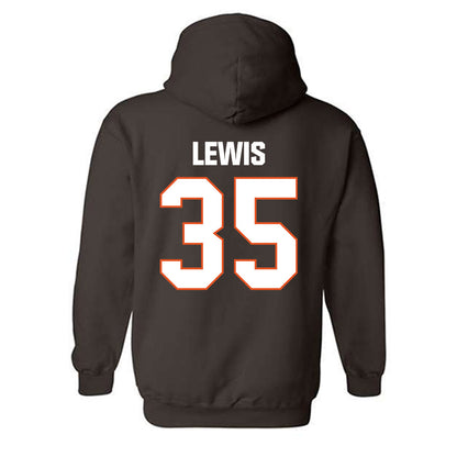 BGSU - NCAA Football : Cashmire Lewis - Classic Shersey Hooded Sweatshirt-1